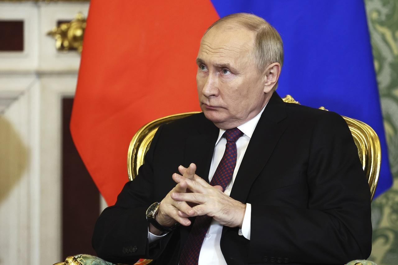 普京：加沙應盡快停火，俄方可擔任調停角色。(AP)