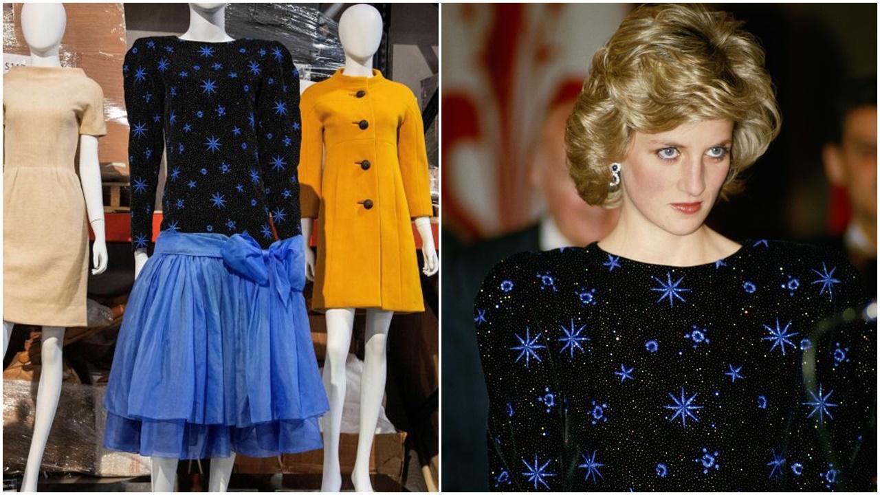 戴妃晚禮服拍賣，以破紀錄近900萬元成交。(X)