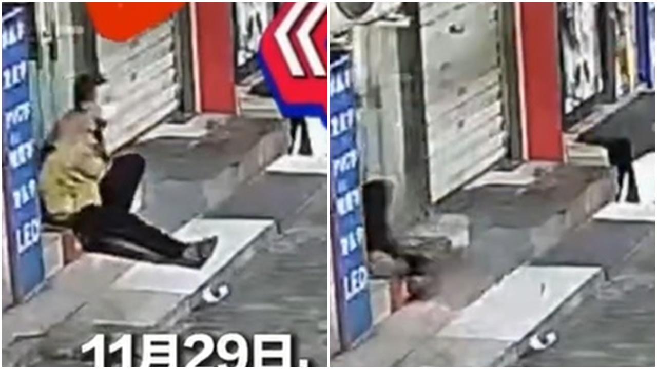 攝入20厘米闊門罅盜竊，網民震驚：識軟骨功。(微博)