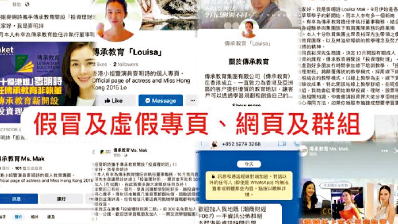 傳承教育︰非執董麥明詩未曾開設課程