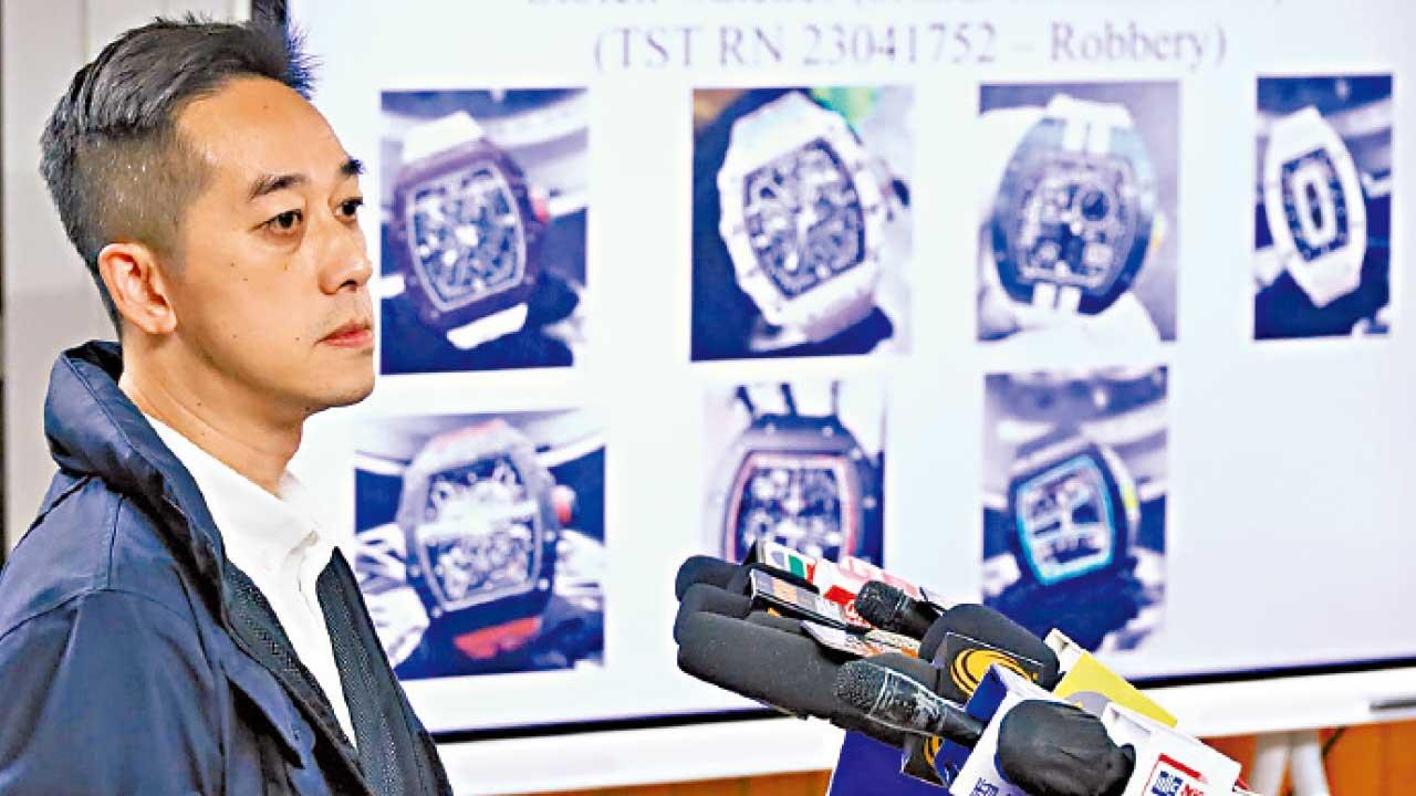 尖沙咀錶行遇劫拘3中國籍男子 24隻值3900萬名錶下落未明