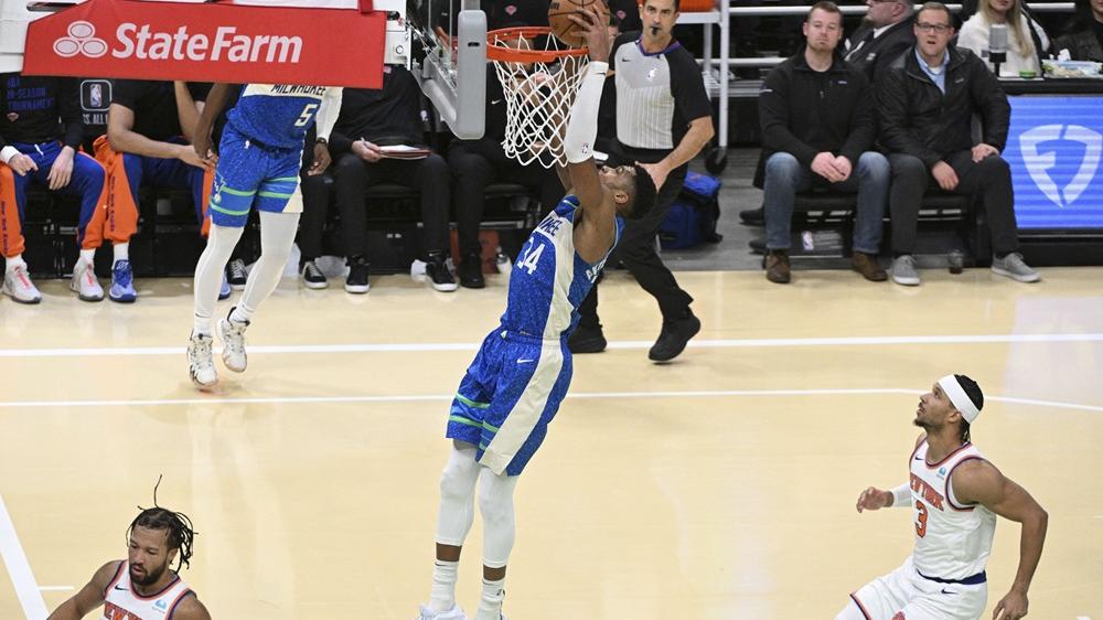 安迪杜甘普攻入35分，帶領公鹿晉級。(路透社)