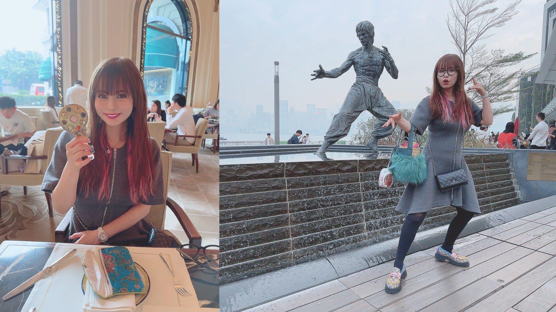 中川翔子榮升人妻來港旅行 現身星光大道再去半島high tea