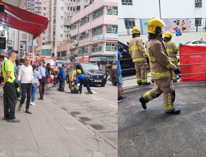 長沙灣女途人遭貨Van撞倒腳被壓車胎底 一度被困