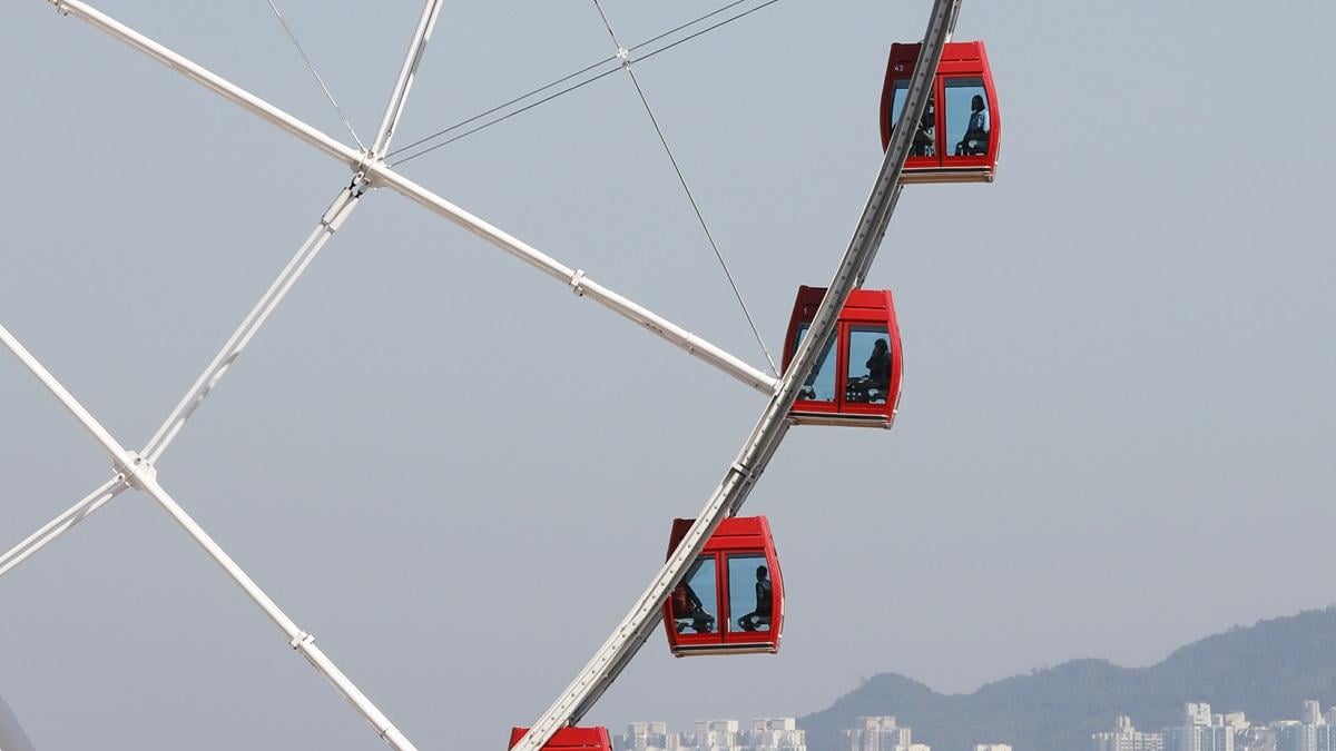 中環香港摩天輪的用地租約明年10月屆滿。(資料圖片／林俊源攝)