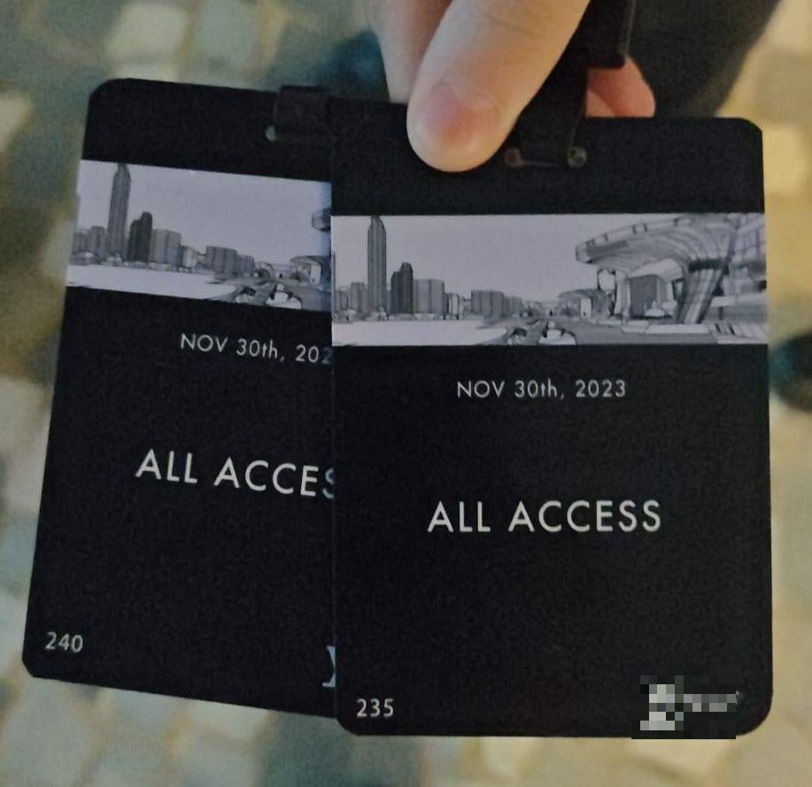 警方當晚檢獲懷疑虛假LV時裝展通行證。(警方圖片)