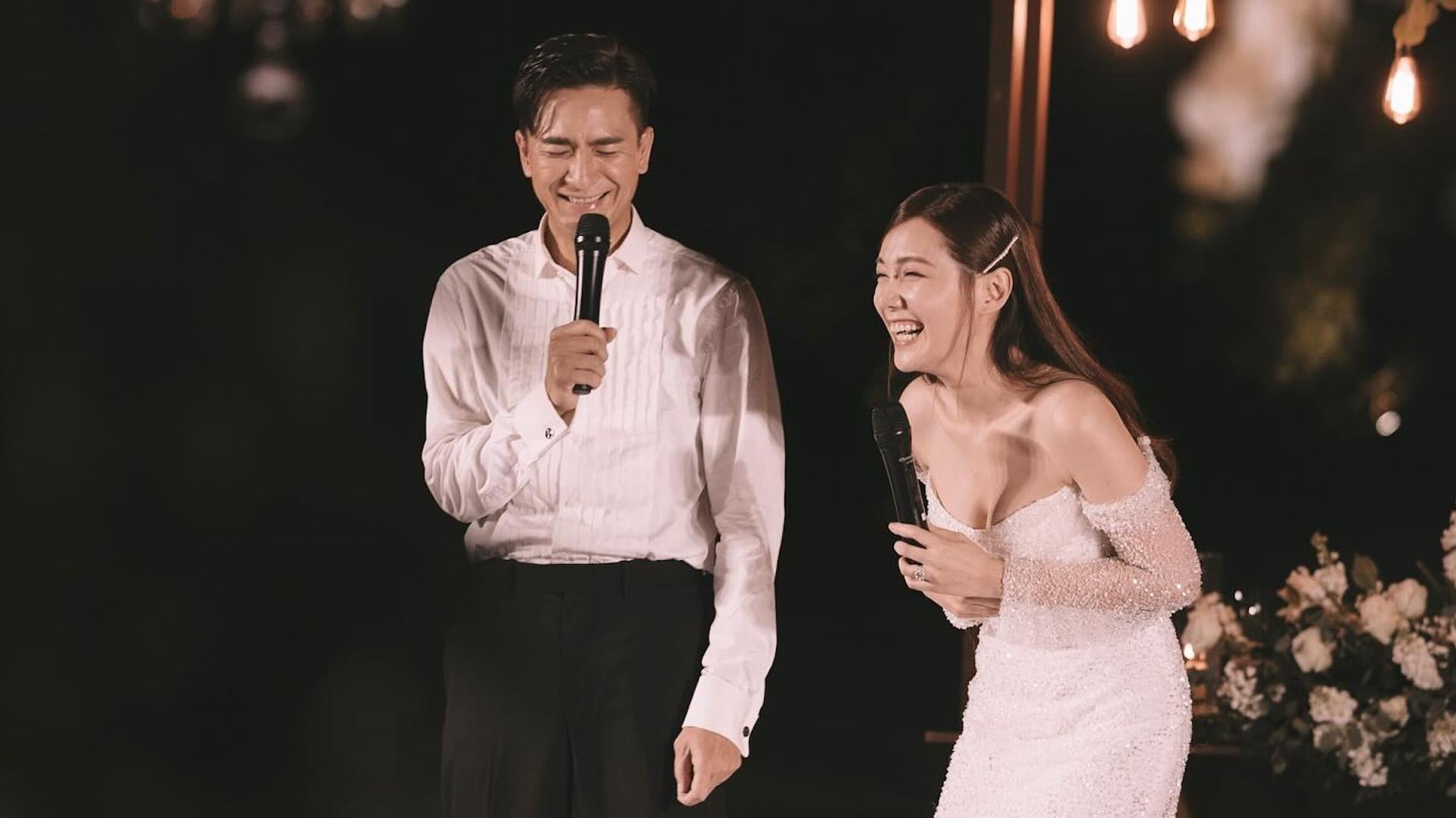 馬國明湯洛雯結婚｜兩公婆互相多謝對方 靚湯︰願我們相愛到白頭