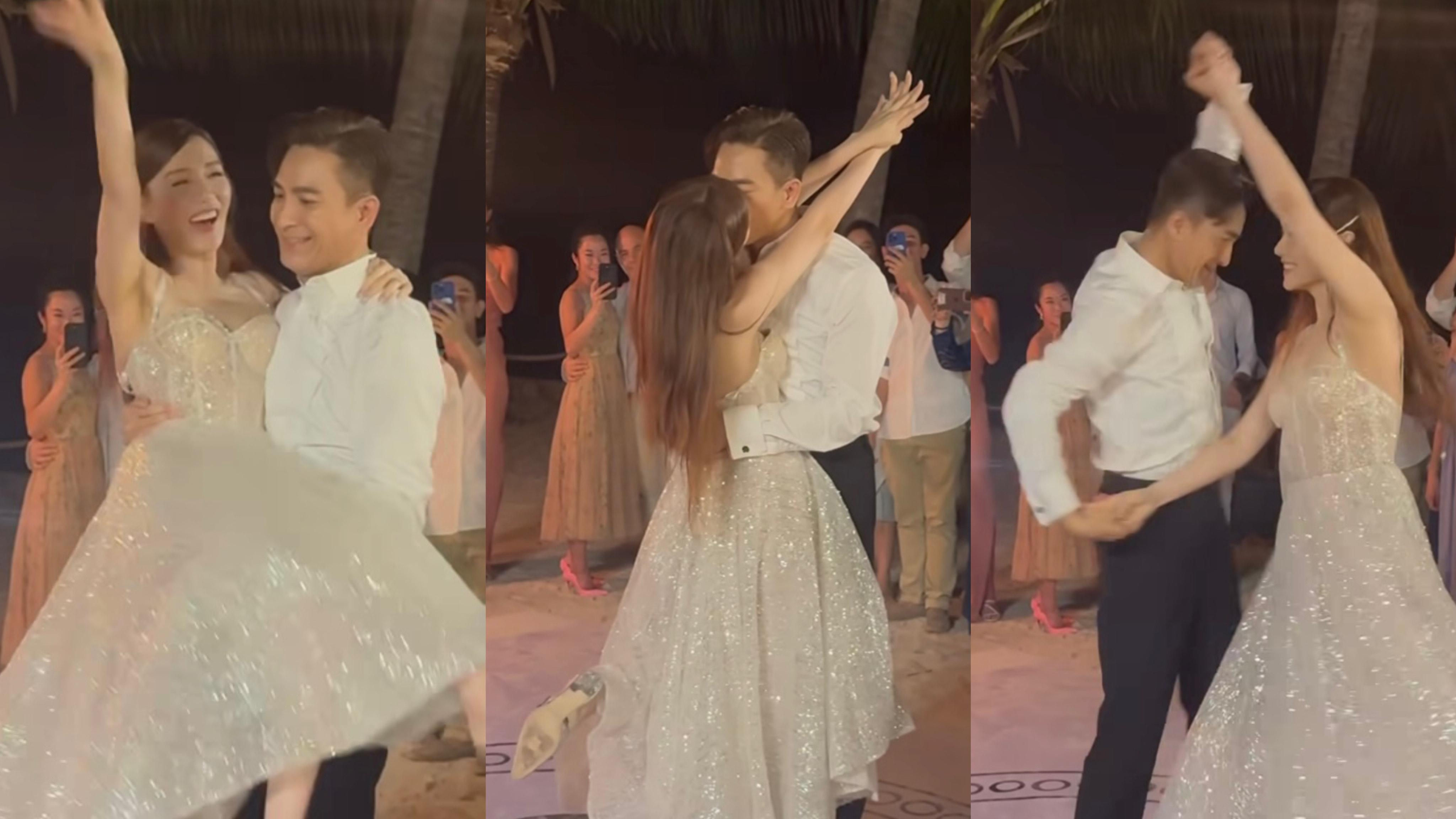 馬國明湯洛雯結婚｜馬明大曬舞技 抱起靚湯360度旋轉