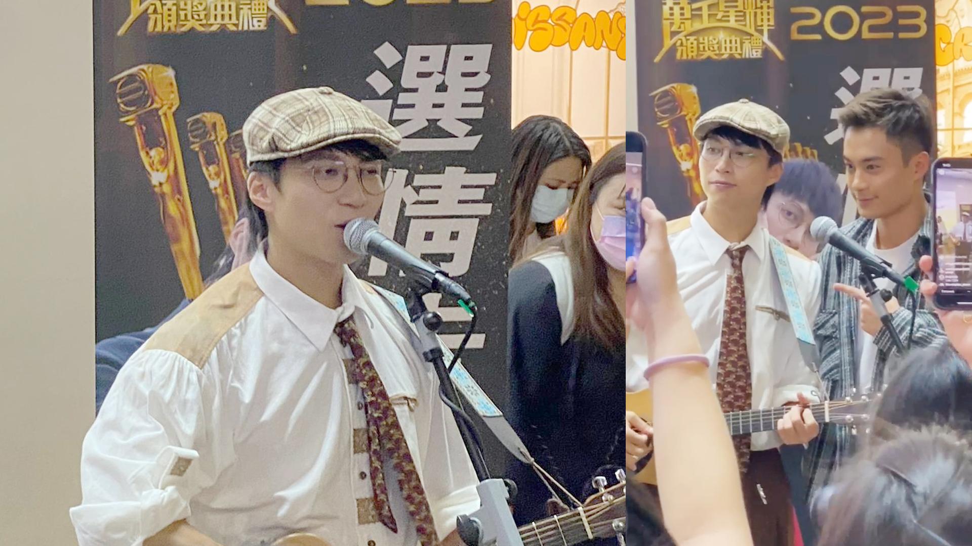 萬千星輝2023｜吳業坤旺角busking稱選情告急 孔德賢路過即興合嗜