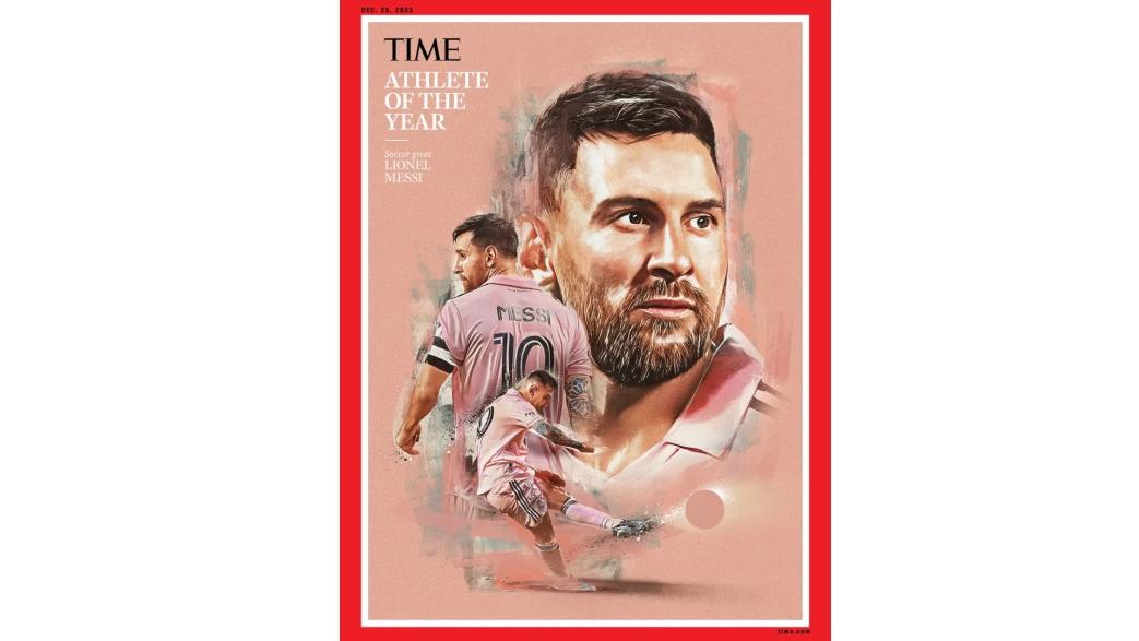 《時代雜誌》選出美斯成為年度運動員。(TIMES)