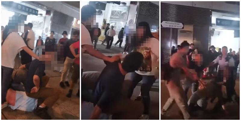 有一家三口的新加坡遊客早前來港旅遊時，上周日（10日）晚光顧佐敦熟食小販市場大排檔時，疑不滿鄰桌一名本地男子吸煙遂投訴，對方及後突然發難「爆樽」傷及父親，雙方在街頭糾纏推撞，最終4人同告受傷及被捕，事發片段近日在社交平台曝光。