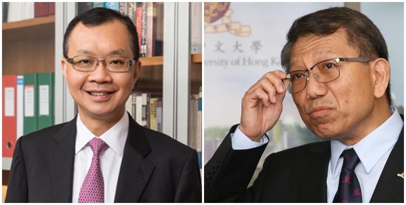吳樹培(左)遭中大解僱後　段崇智(右)首回應︰感謝對方貢獻(中大圖片/資料圖片)
