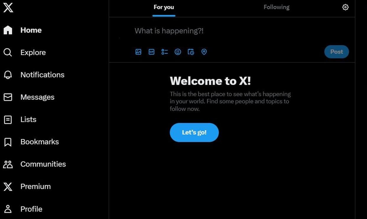 社交媒體X用戶突然無法瀏覽帖文。(網頁截圖)