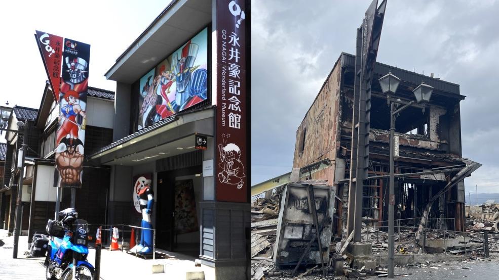 《鐵甲萬能俠》原畫因為原作者的記念館被毀而失去。(X)