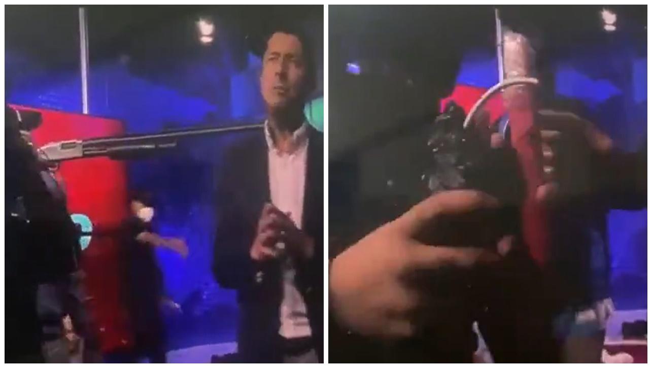 厄瓜多爾電視台挾持人質事件結束，蒙面槍手一度鏡頭前展示炸彈。(X)