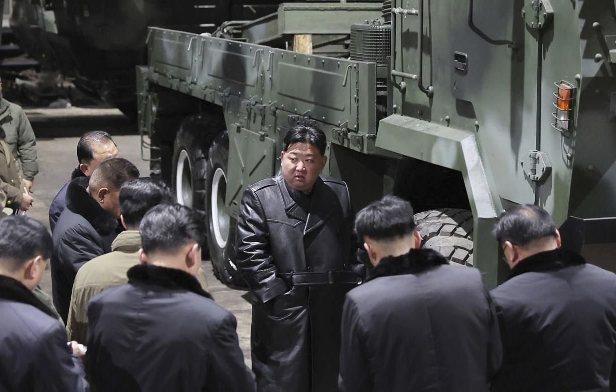 金正恩：南韓為主要敵人，北韓無意避免開戰。(AP)