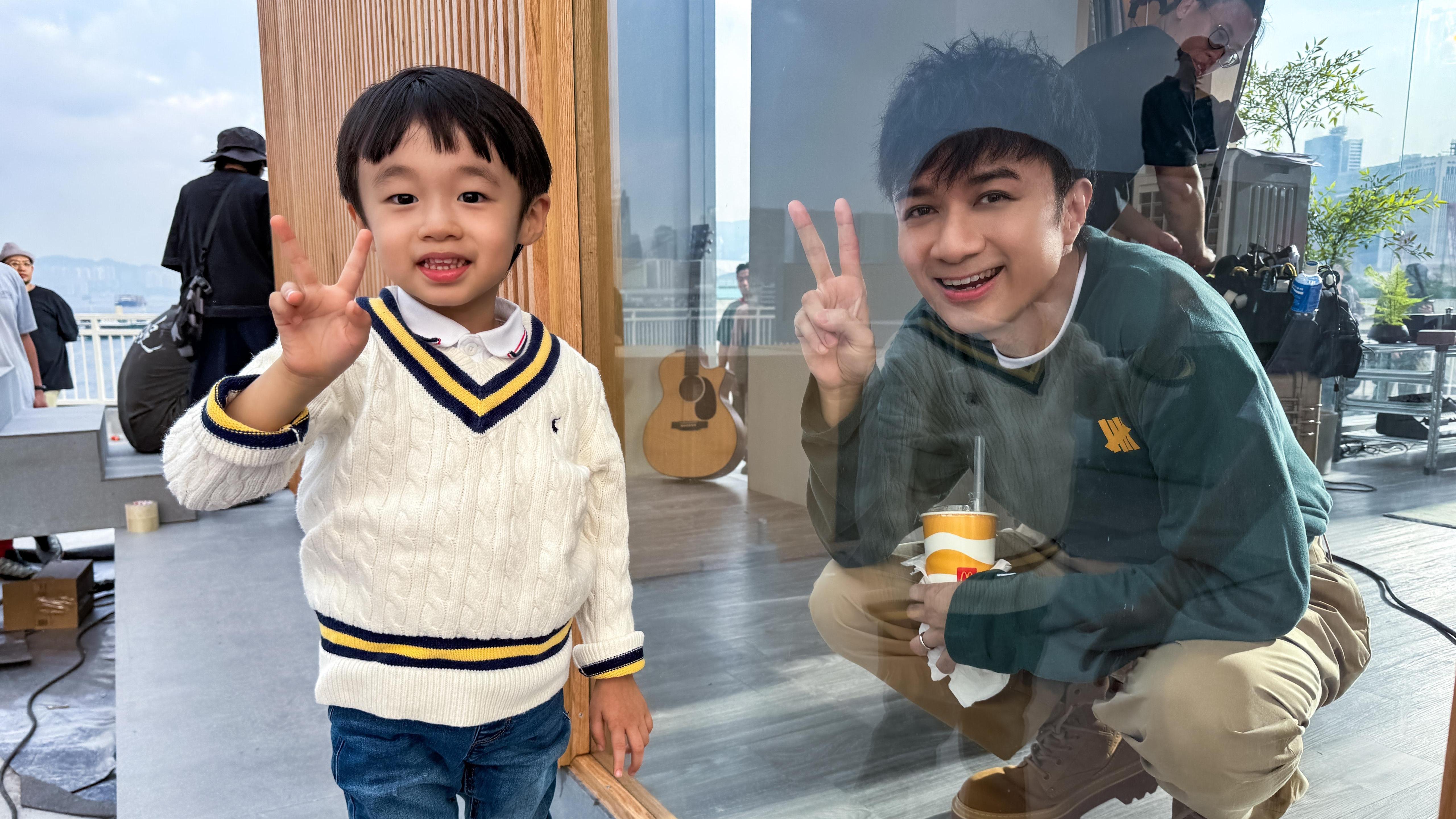 古巨基首次父子「同框」拍廣告 獲寶貝仔Kuson到場探班