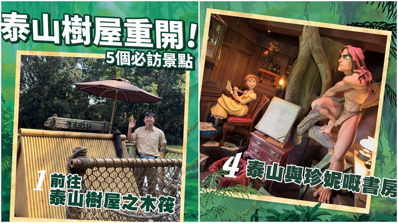 迪士尼泰山樹屋重開