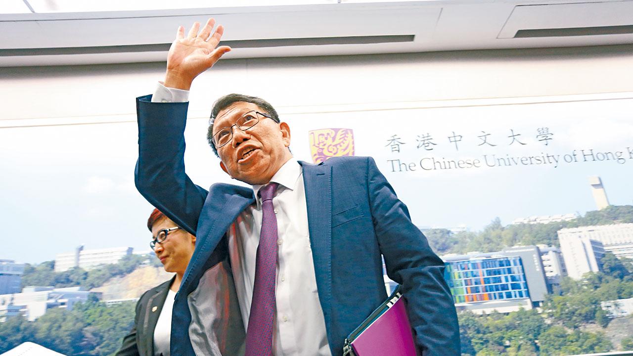 辭任中大校長 段崇智：合適時機物色新校長