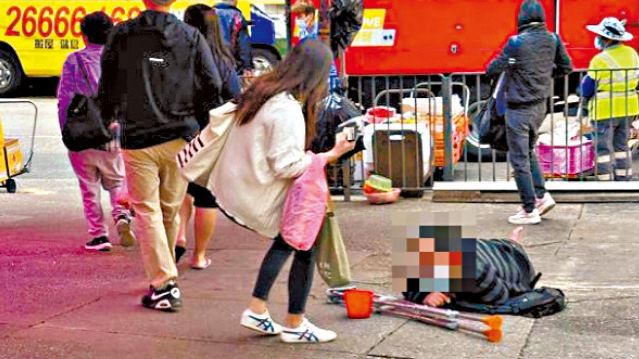 79人涉行乞被捕 灣仔最多 七成二持雙程證