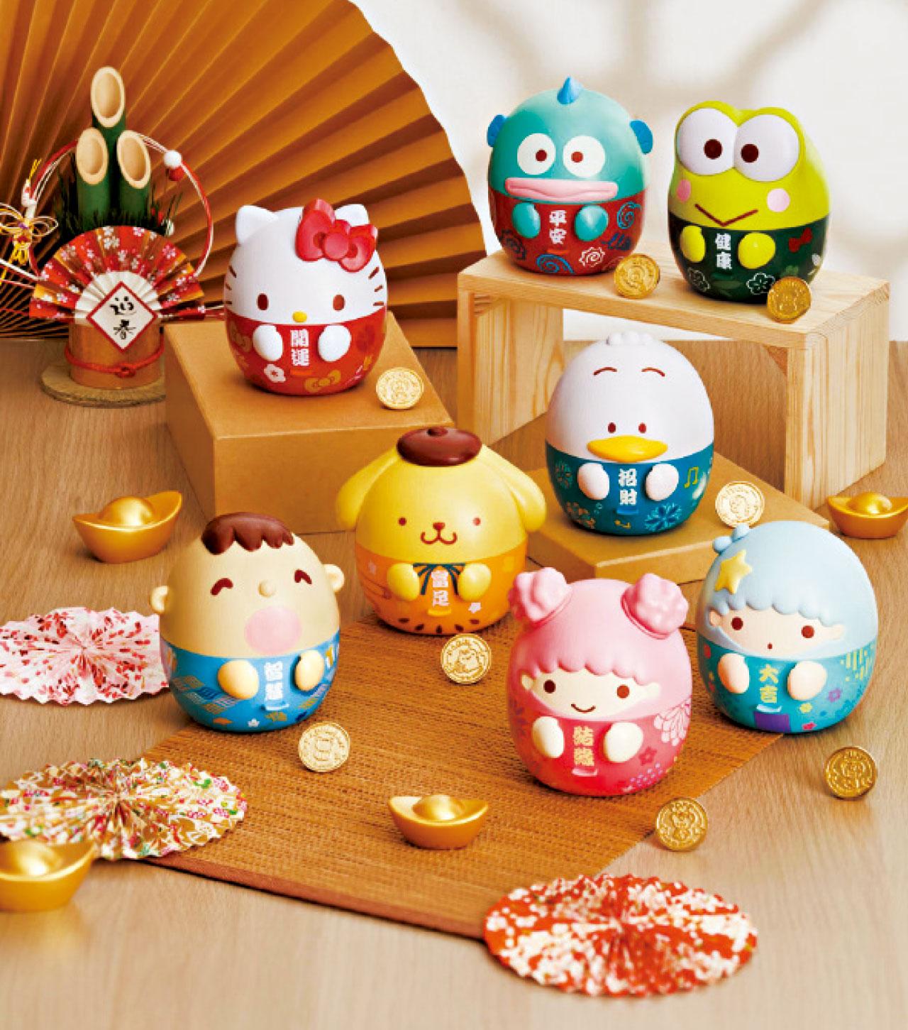 Sanrio characters圓咕Luck「八小福」 新春駕臨7-Eleven