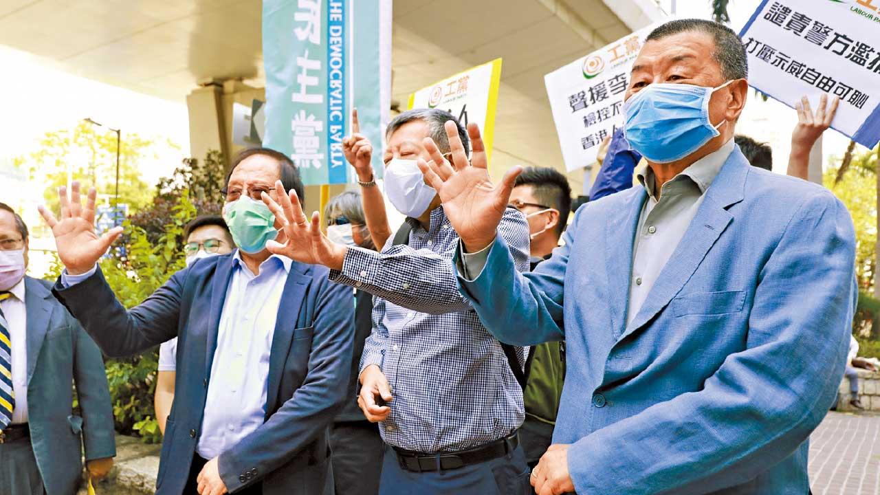 7年向泛民捐款近億元 黎智英被指為重光團隊金主