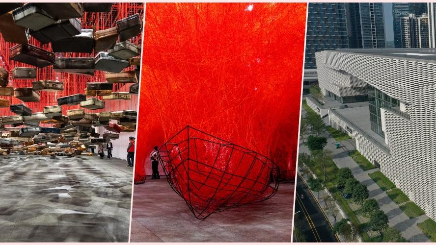 深圳美術館18個展廳融合科技與藝術 鹽田千春、莫奈帶來視覺震撼