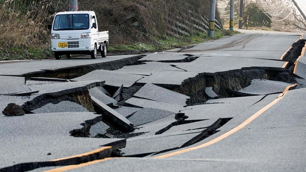 日本能登半舢元旦發生的大地震。(路透社)