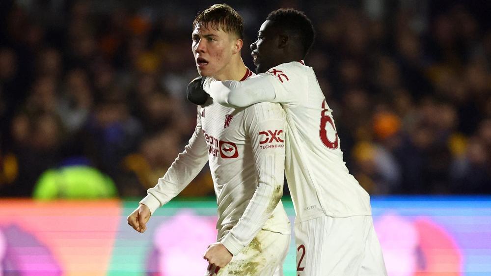 海倫為曼聯攻入再領先一球。(路透社)