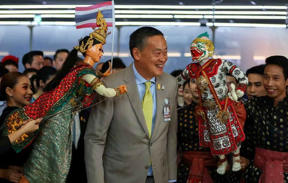 泰國總理賽塔（Srettha Thavisin）今日(2日)宣布，與中國同意從3月起永久互相豁免公民入境簽證，形容措施將升級兩國關係。（路透社資料圖片）