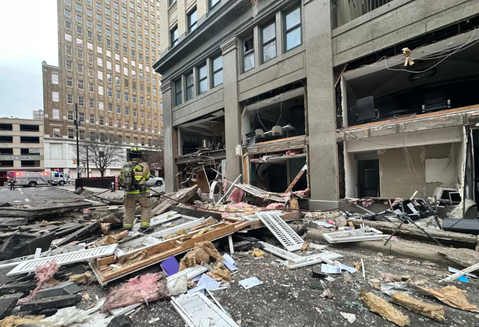 美國得州沃斯堡市中心一間酒店發生爆炸，最少21人受傷。（網上圖片）