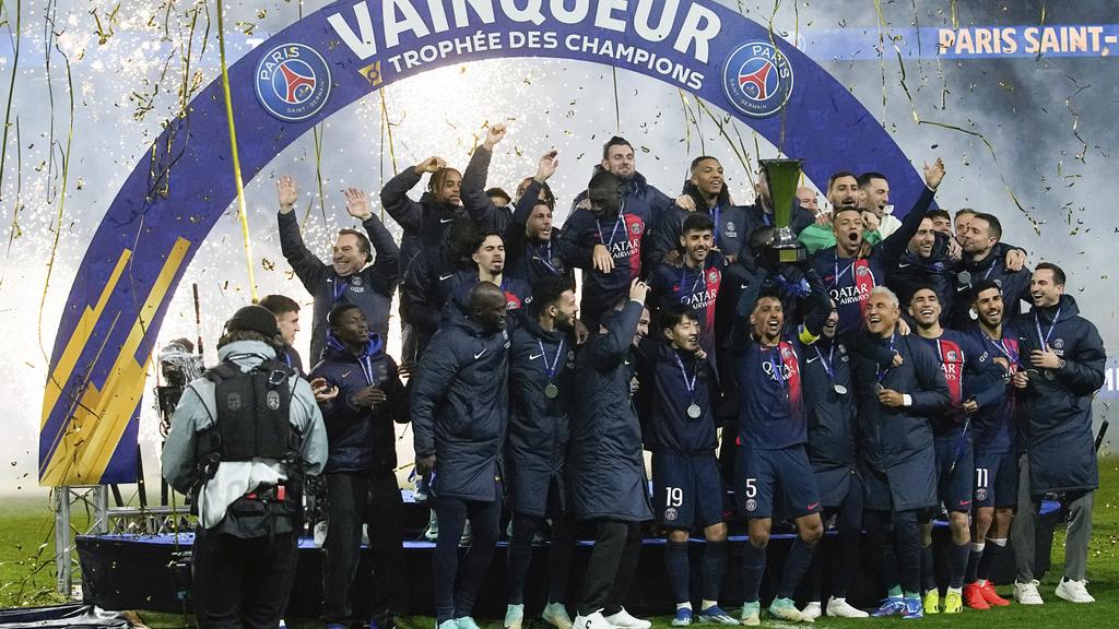 巴黎聖日耳門奪得多災多難的法國超級盃。(美聯社)