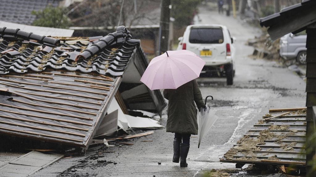 日本石川縣地震災情。(資料圖片)