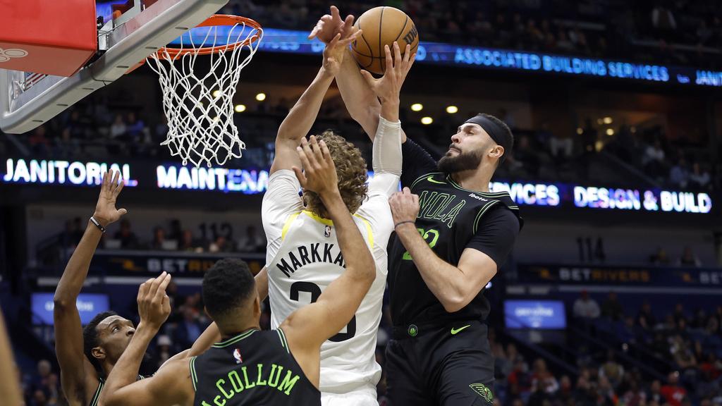 鵜鶘以153:124大勝爵士。(美聯社)