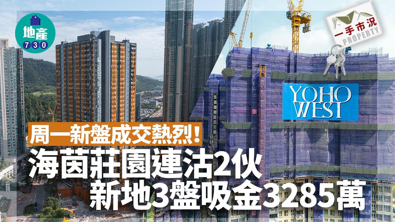 周一新盤成交熱烈！海茵莊園連沽2伙 新地3盤吸金3285萬｜一手市況