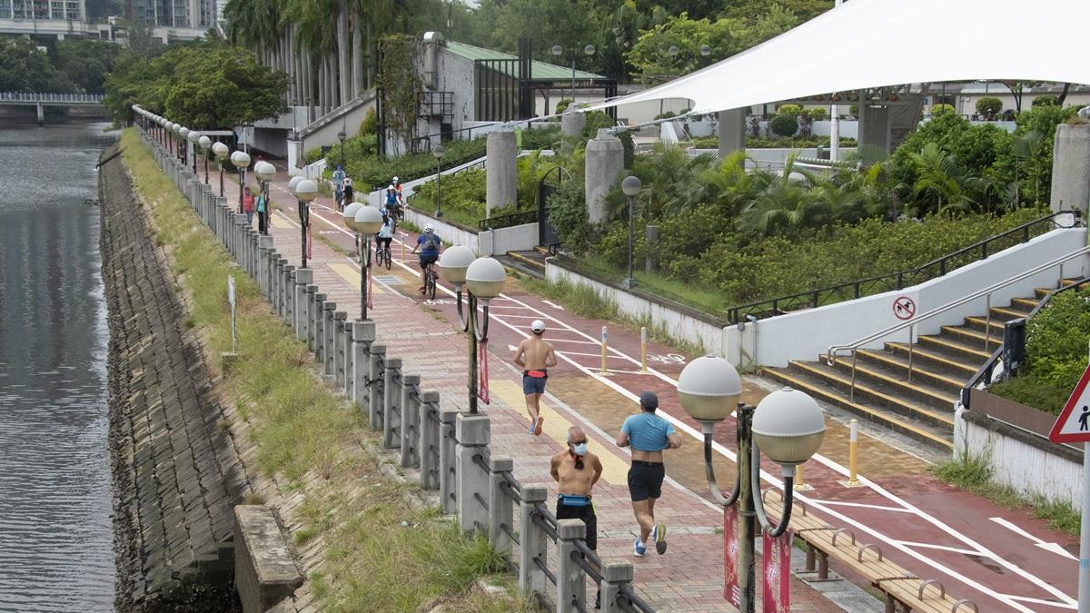 城門河日後或會擺放巨型充氣裝置供「打卡」。(資料圖片／蘇文傑攝)