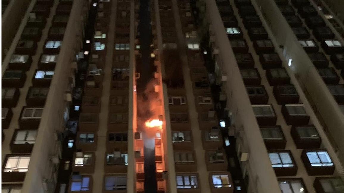 單位陷入火海。(Victor Kck@FB「西幻變幻時」)