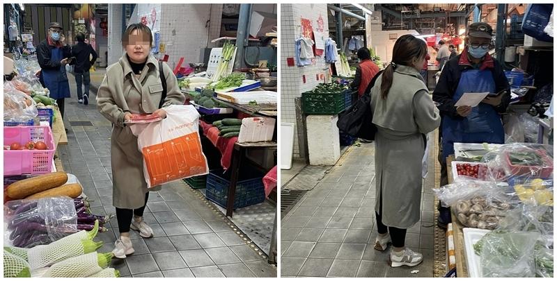 有西環女街坊在地區群組發文，指遇上了「派揮春黨」，一名疑似內地女子手持一疊揮春在石塘咀街市派發，當檔主接過揮春後，對方要求索取20蚊利是。(facebook群組「西環變幻時」)