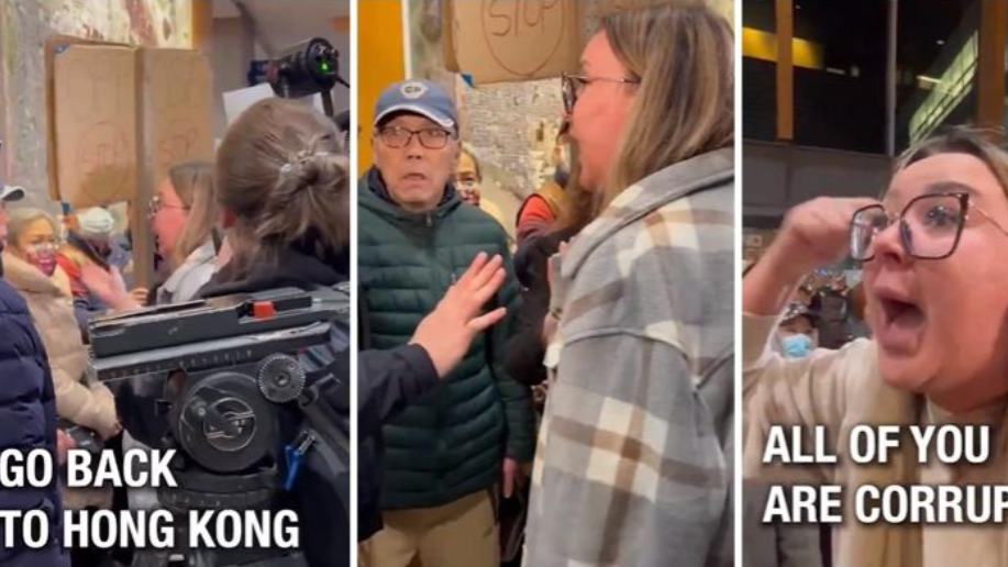 加國白人女子叫華人示威者「返香港」被轟歧視公開道歉