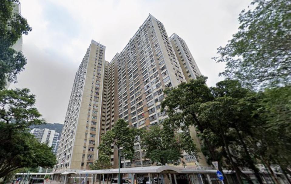 屯門安定邨七旬翁墮樓身亡。(Google Map)