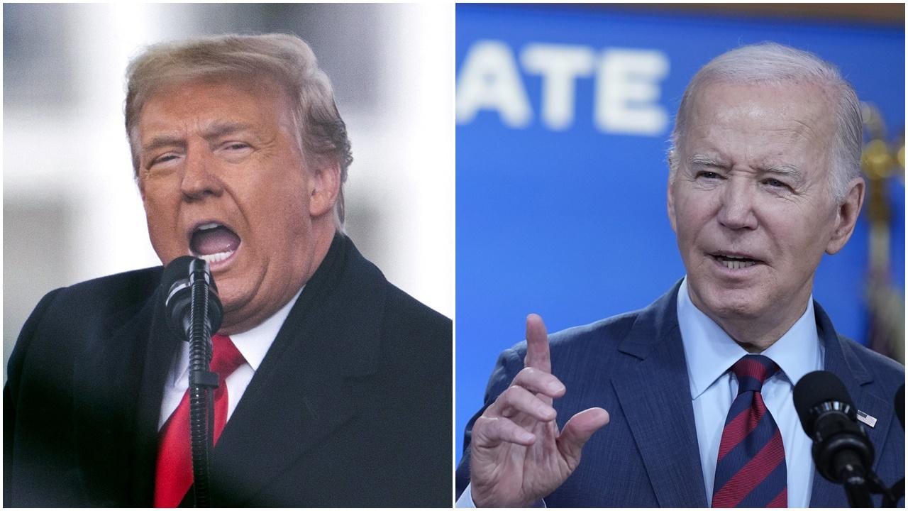 美國大選2024，特朗普要求與總統辯論遭拒，拜登：佢太得閒。(資料圖片)