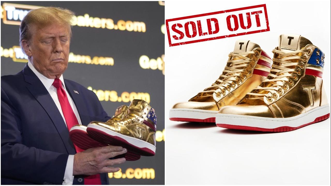 特朗普推金光閃閃「永不投降」波鞋，每對售3100即日售罄。