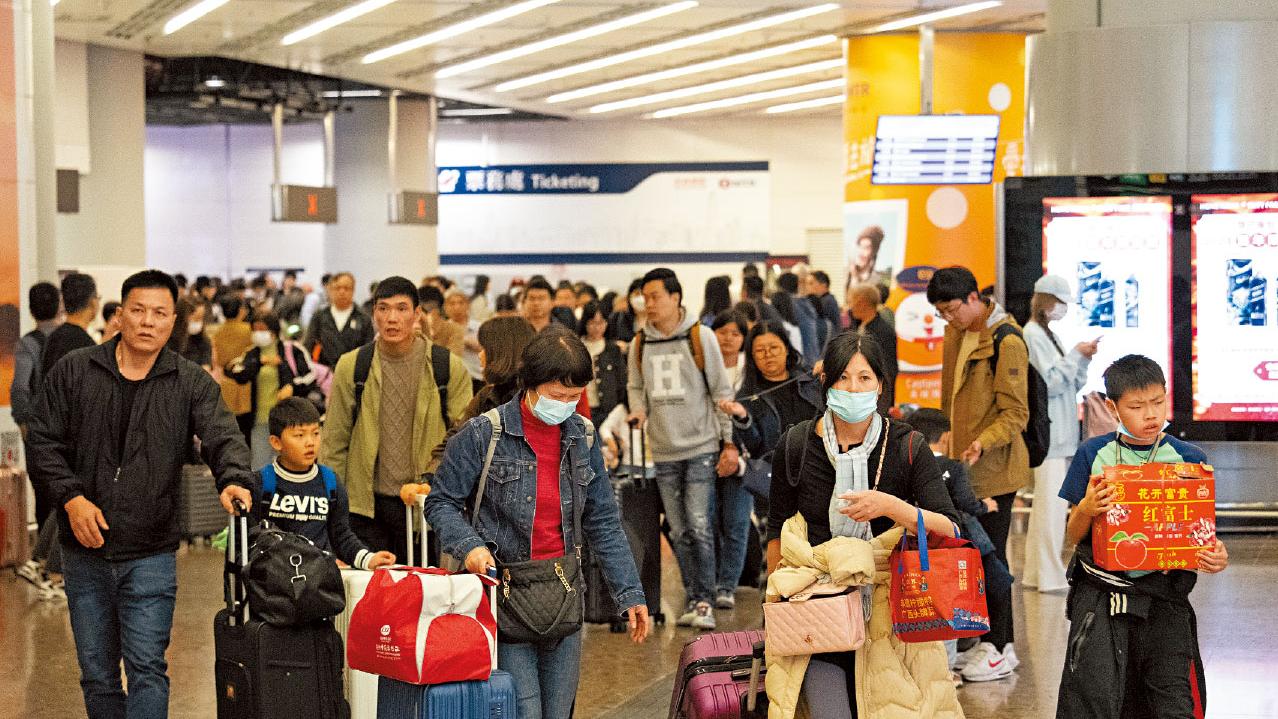 春節黃金周 8日吸125萬內地客來港 超2018水平