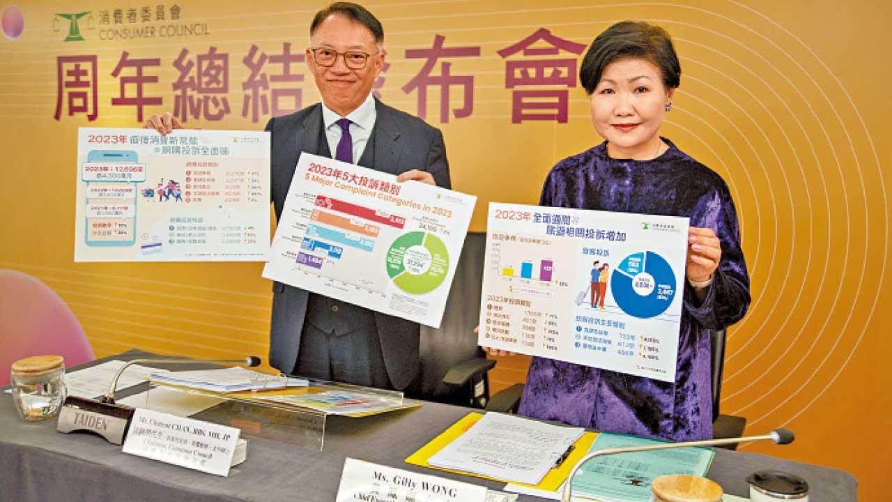 食肆及娛樂服務連續兩年居榜首 消費投訴接逾3萬宗升一成一