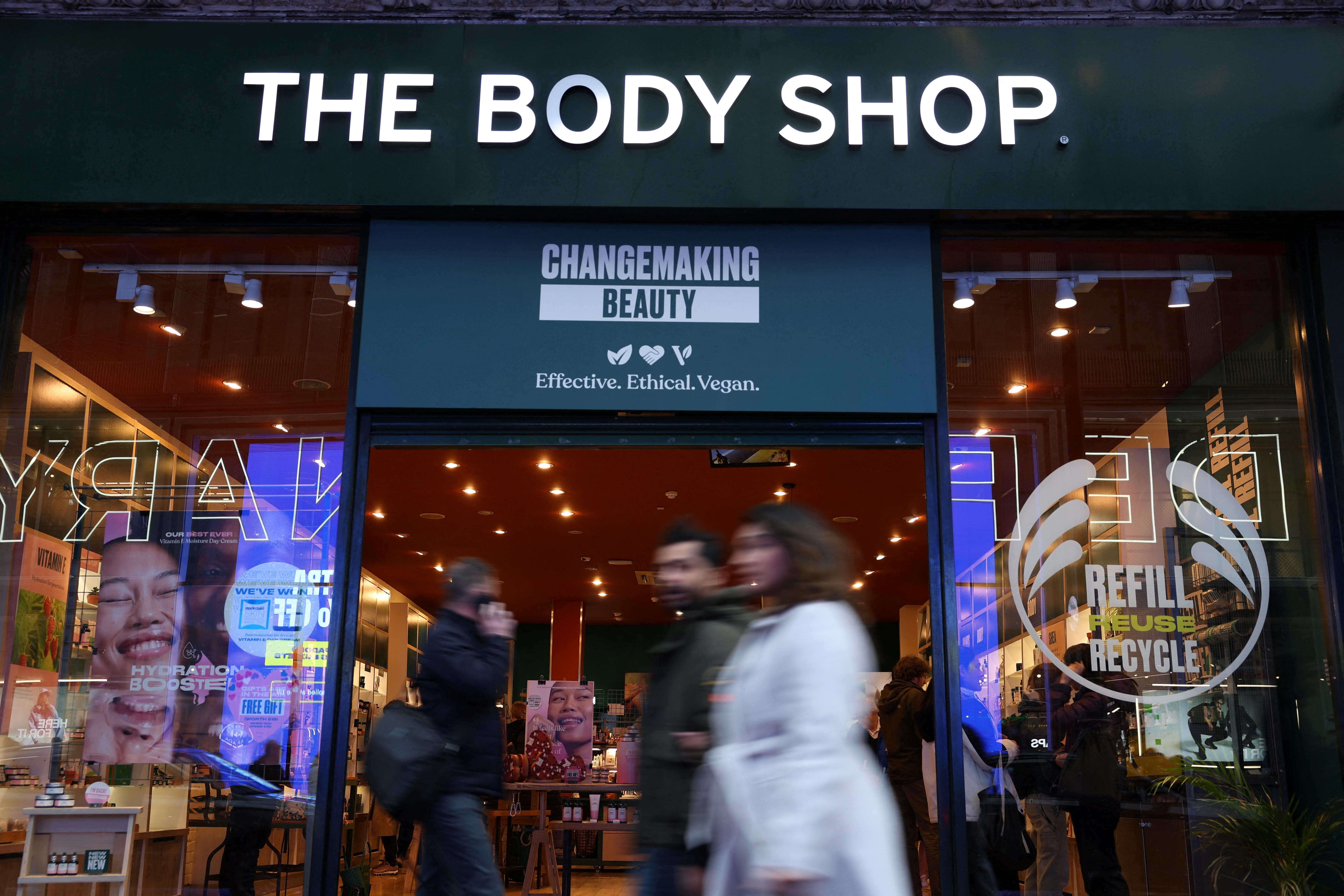 英國護膚品連鎖店The Body Shop周二(13日)宣布進入破產管理程序，現已任命破產管理人，全國逾百間分店恐結業，不過全球的特許經營店不會受到影響。（路透社）
