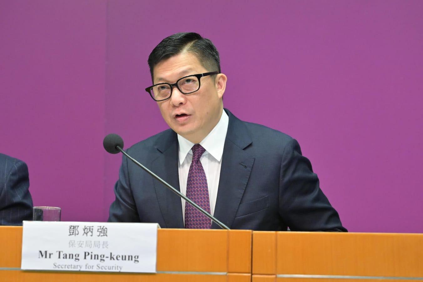 保安局局長鄧炳強(鄧炳強fb資料圖片)