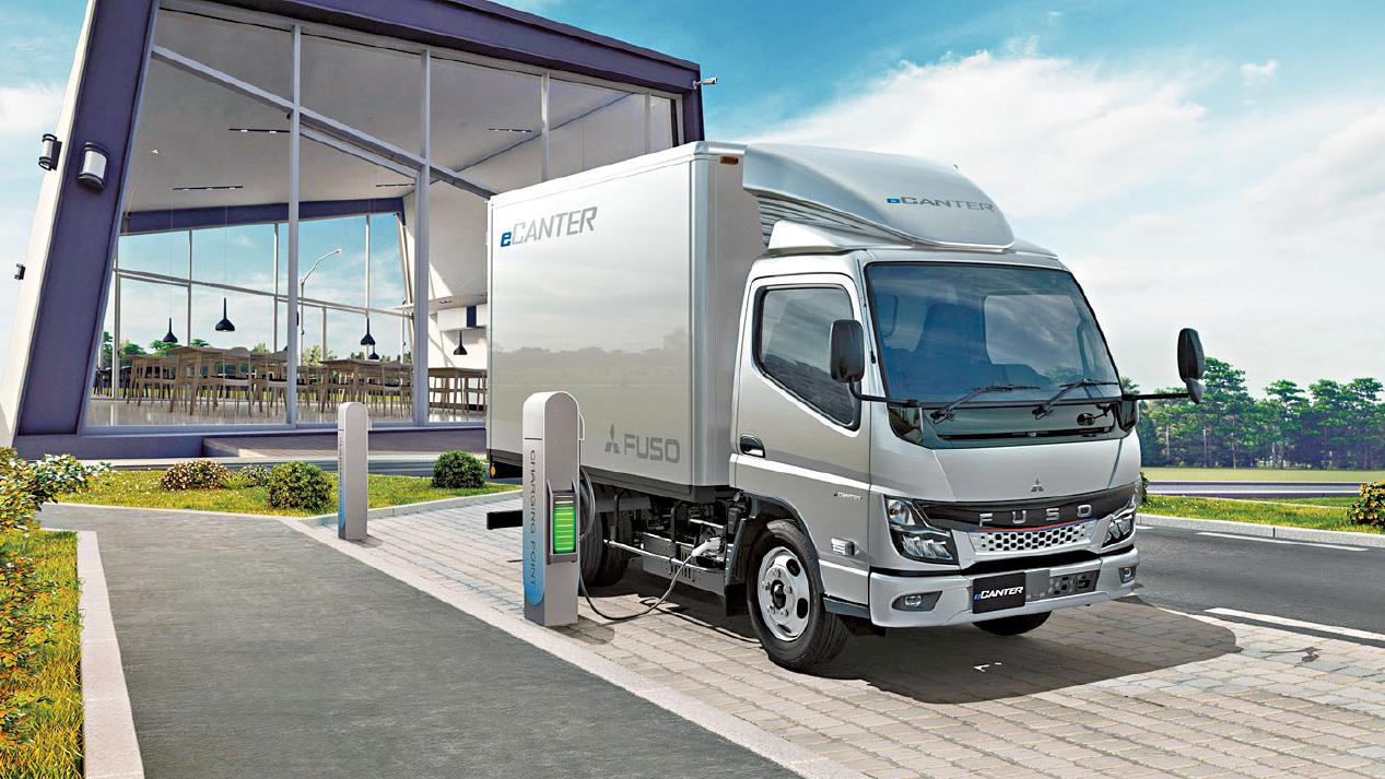 電動搵食車 三菱FUSO eCanter應市 兼容車身裝備 充1.27小時連踩324公里