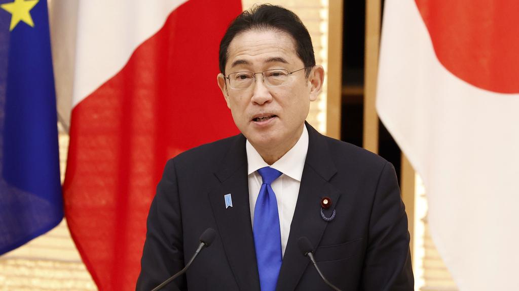 日本首相岸田文雄發文祝賀華人農曆新年。(美聯社)