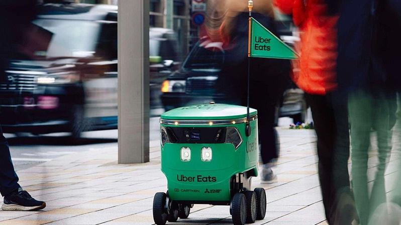 日本Uber Eats將推出機械人送餐。(X)