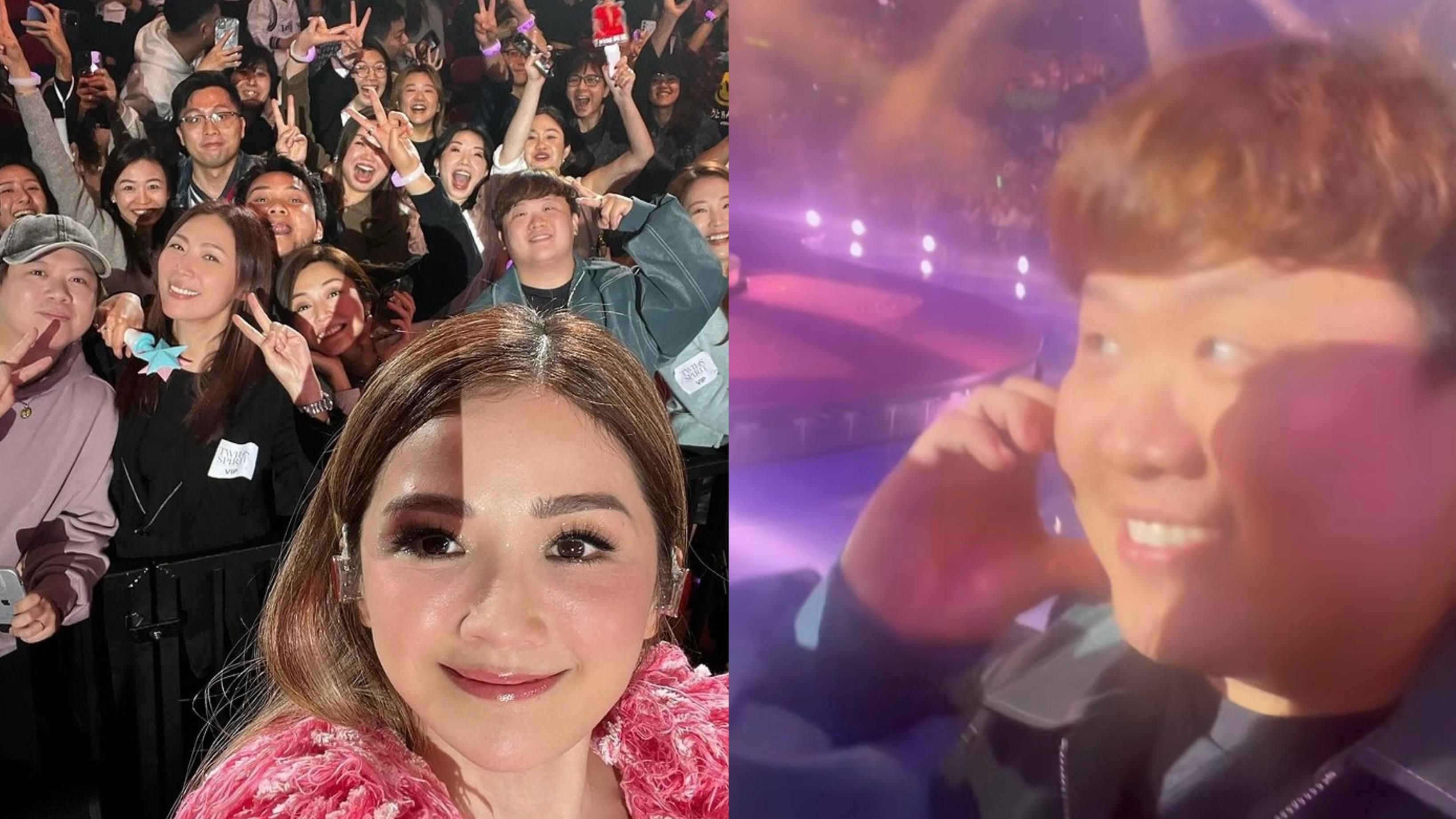 Twins演唱會2024｜肥仔@ERROR化身小粉絲要求阿Sa拼出心心手勢 姜濤︰變態叔叔